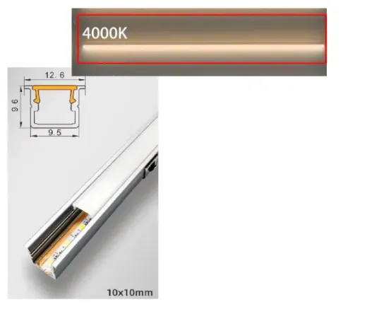LED-Streifen für Akustikpaneele, 4000 K kaltweiß, kürzbar