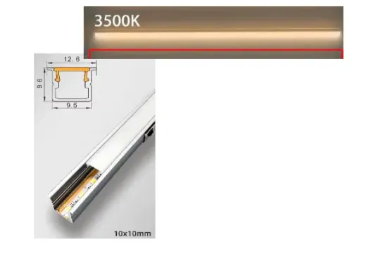 LED-Streifen für Akustikpaneele, 3500 K warmweiß, 3 Meter, kürzbar